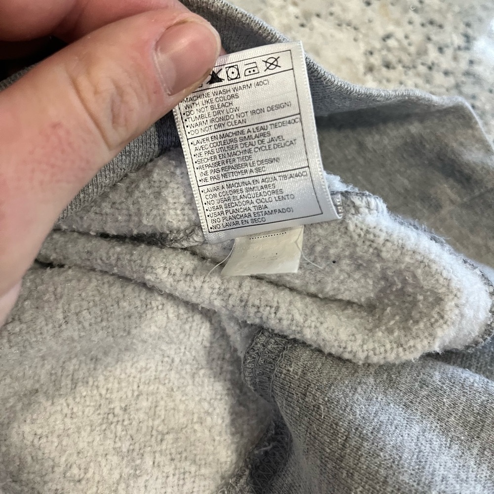Vintage 90s Nike Centre Swoosh Gray Carolina Crewneck Sweater - Picture 6 of 6